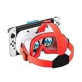 DEVASO VR Labo für Nintendo Switch OLED 3D Labo Virtual Reality Brille Headset für Nintendo Switch Minecraft & Super Smash Bros & Zelda & Odyssey
