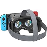 Switch VR Headset Entwickelt für Switch & Switch OLED, Switch Virtual Reality Headset mit Einstellbarer High-Definition Linse, mit VR Brille mit 3D Brille, Labo VR Kit für Switch Zubehör, Schwarz