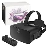 DESTEK VR Brille für Handy fit iPhone & Android 4,7-6,8 Zoll-Bildschirm, 110°FOV HD Anti-Blaulicht Virtual Reality Brille Perfekt für Kinder Jugendliche und Erwachsene Geschenke