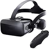 XSJK Weiche Und Komfortable 3D-VR-Brille Kompatibel Mit iPhone Android-Smartphones VR-Headsets Virtual-Reality-Brille Zum Abspielen Von 3D-Filmen Und Videospielen